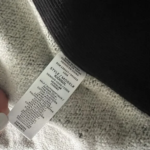 Splendid Womens Size Small Moto Coat biker jacket Gray Black Mock Neck NWT - Picture 8 of 13